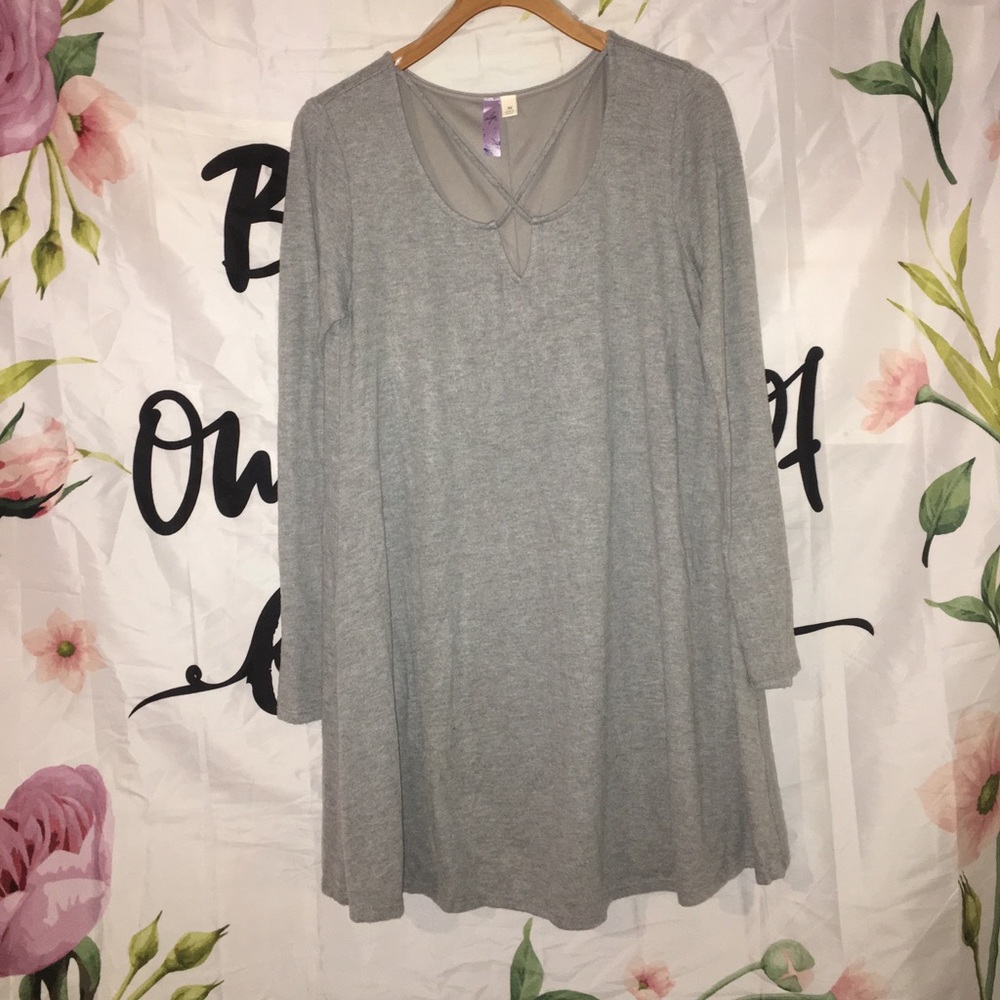 Gray Long sleeve dress